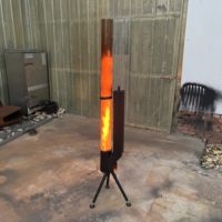 Chauffage à granulés de bois pour l'extérieur avec tube de verre
