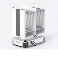 Robot UGV Logistik Gudang Otomatis dengan Platform Muatan 0,6 Ton, Robot Pengantar Barang ke Orang