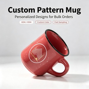 Vente en gros de tasses à café en émail de 12 oz pour enfants, vaisselle en émail, logo personnalisé imprimé, métal, fer, sublimation - Product Image 3