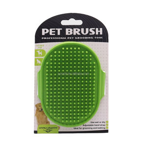 Spazzola per Bagno e Toelettatura per Cani e Gatti con Manico ad Anello Regolabile, Moderna, Ecologica, in Gomma, per Interni ed Esterni, Prezzo di Fabbrica - Product Image 4