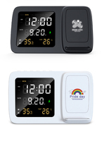 Trendy Nieuwe Producten 2026 Digitale Wekker Draadloze Oplader met Stand Draadloze Telefoonoplader met Temperatuur- en Snooze-functie