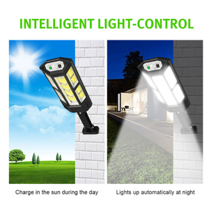 Lampe solaire LED extérieure pour l'éclairage des cours et des jardins, étanche avec capteur, indice de protection IP65, pour les cours et routes rurales - Product Image 4