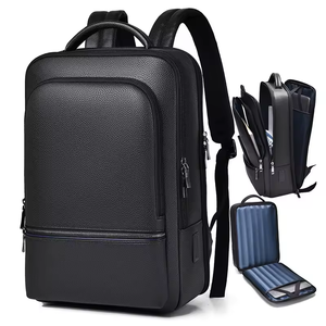 PUレザースマートビジネスブリーフケース高級リュックサックブリーフケースデザイン防水バッグパックバックパック旅行ラップトップバックパック - Product Image 1