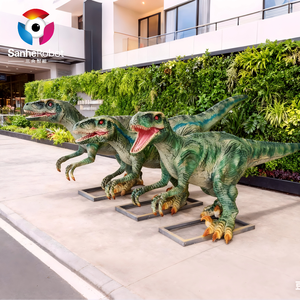 Dinosaure animatronique réaliste personnalisé grandeur nature, <span class=keywords><strong>raptor</strong></span> animé réaliste, velociraptor réaliste pour parc d'attractions et parc de faune - Product Image 2