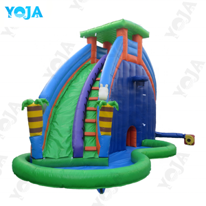 Venta al por mayor de castillos inflables acuáticos personalizados con tobogán de tiburón para niños, para <span class=keywords><strong>jardín</strong></span> exterior, de alta resistencia, baratos - Product Image 5