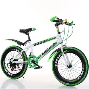 20 Inch Boy and Girl Students Red Green Blue MTB Bicycle with Fenders and Water Bottle kid bicycle for 10 years old children