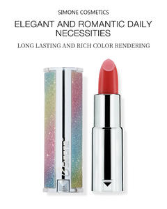 <span class=keywords><strong>Rouge</strong></span> à lèvres gel crémeux mat longue durée à base de plantes avec effet flou, fini velours hydratant arc-en-ciel, formule naturelle, marque OEM-ODM - Product Image 1