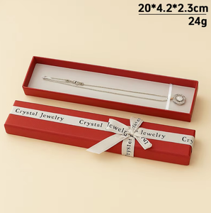 Boîte à bijoux carrée en papier avec ruban de luxe, boîte d'emballage pour bijoux en cristal multicolores pour la vente au détail, emballage pour petits ornements - Product Image 6