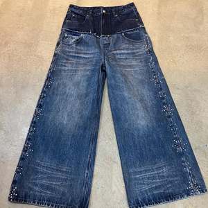 Jeans da <span class=keywords><strong>Uomo</strong></span> Personalizzati di Alta Qualità, <span class=keywords><strong>Pantaloni</strong></span> Jeans a Doppia Vita per <span class=keywords><strong>Uomo</strong></span>, Jeans in Denim a Vita Alta e Gamba Larga, Produttore - Product Image 2