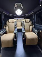 Kit intérieur de luxe VIP pour HiAce Grand Cabin, plafond étoilé, sièges de capitaine, garniture en bois, éclairage ambiant LED, conversion MPV Van
