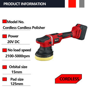 Burley 20V sạc không dây đệm đánh bóng hành động kép đánh bóng máy inalmbriica automotriz Công cụ Chỉ pin Powered - Product Image 5