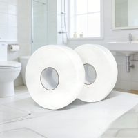 Papier toilette en rouleau jumbo blanc de qualité supérieure, ultra doux, en pâte de bois vierge, écologique, pour usage commercial