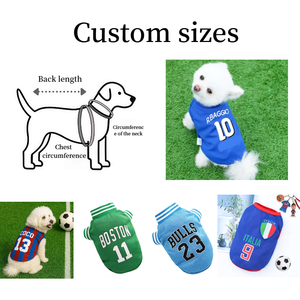 Custom Logo Name Number <b>Personalized</b> Dog Jersey Lightweight Pet Football Shirt Breathable Dog Football Jersey - Product Image 2