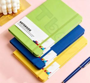 Nouveau Cadeau - Carnet en Cuir A4, A5, A6 avec Logo Gaufré, Pages Pointillées, Fermeture Élastique pour Entreprise - Product Image 1