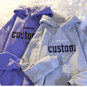 Felpe con Cappuccio Oversize alla <span class=keywords><strong>Moda</strong></span> con Design Ricamato, Unisex, Personalizzabili con Stampa in Sublimazione, Produzione su Misura per Uomo - Product Image 3