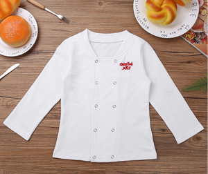 Tenue de Cosplay de carnaval pour bébé garçon et fille, ensemble chapeau et T-shirt à enfiler, Costume de Chef pour garderie <span class=keywords><strong>cuisinier</strong></span>, uniforme de cuisine - Product Image 6