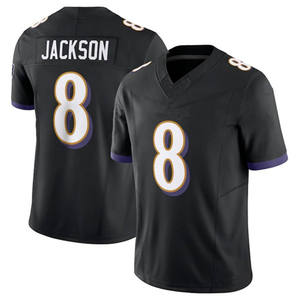 Maillots de football pour hommes Baltimore 0 Smith 8 Lamar Jackson 22 Derrick Henry 4 Flowers 14 Hamilton Maillots de football cousus édition limitée - Product Image 2