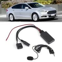 Adaptateur de connecteur audio Bluetooth pour voiture, pour Ford 6000CD Focus Mondeo C-Max Fiesta Fusion Galaxy Transit, câble AUX, microphone