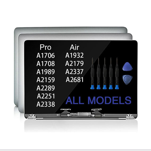 All Models LCD for Macbook Pro Air Retina A1502 A1466 A1398 A1708 A2337 A2159 A2681 12 13.3 15.4 16 Inch Display Screen Assembly