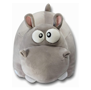 Trẻ em sang trọng ngồi đồ chơi dễ thương sang trọng mềm Thú nhồi bông đồ chơi màu xám sang trọng mũm mĩm hà mã đồ chơi mềm - Product Image 2