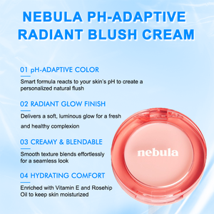 Rubor en Crema Mate, Tamaño Viaje, Cambia de Color, Larga Duración, Resistente al Agua, Iluminador Facial, Acabado Natural, Rubor Rosa para Mejillas - Product Image 2