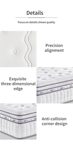 Bán lẻ thêm mềm sức khỏe thoải mái siêu Vua Túi mùa xuân nệm khách sạn nệm sử dụng nén và cuộn trong hộp - Product Image 5