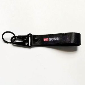 <b>Custom</b> logo Nylon Lanyard <b>Keychain</b> Wristlet Carabiner Tactical Metal Hook <b>Keychain</b> - Product Image 2