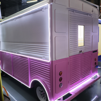 Remolque de Comida Cuadrado de Acero Galvanizado Personalizado, Camioneta de Comida Móvil, Carrito de Hot Dogs, Café y BBQ con Certificación CE