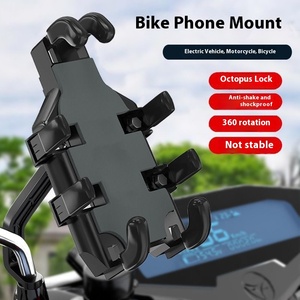 <span class=keywords><strong>Support</strong></span> de téléphone pour tableau de bord à huit griffes pour vélos électriques motos matériau ABS pour Compatible Anti-Shake absorbant les chocs - Product Image 3
