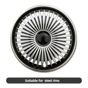 universel 12 <span class=keywords><strong>pouces</strong></span> PP enjoliveurs de roue remplacement complet pour roues en acier couverture universelle de roue de voiture - Product Image 5