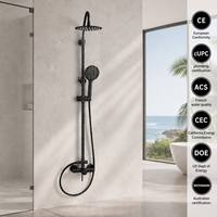 Nouvel ensemble de douche moderne de haute qualité au design simple, ensemble de système de douche par galvanoplastie