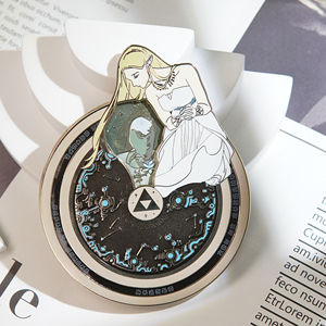 LGC Custom Spinner Design <strong>Anime</strong> Character Enamel Pin Rotatable Stained Glass Magical <strong>Rune</strong> Metal Badge Collectible Gift - Product Image 6