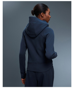 Felpe Antirughe Autunno Inverno per <span class=keywords><strong>Donna</strong></span>, Giacca <span class=keywords><strong>con</strong></span> <span class=keywords><strong>Cappuccio</strong></span> e <span class=keywords><strong>Zip</strong></span> Intera, Foderata in Pile, Abbigliamento Sportivo da Jogging - Product Image 6