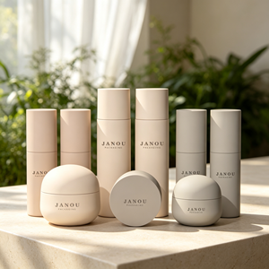 Ensemble de flacons cosmétiques en plastique premium à paroi épaisse, vides, pour toner, lotion, sérum, crème, crème pour les yeux, emballage <span class=keywords><strong>JANOU</strong></span>, logo personnalisé - Product Image 5