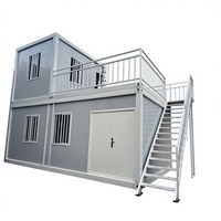 Maison mobile en acier préfabriquée avec 2 chambres et rangement, design moderne détachable, à vendre en Grèce
