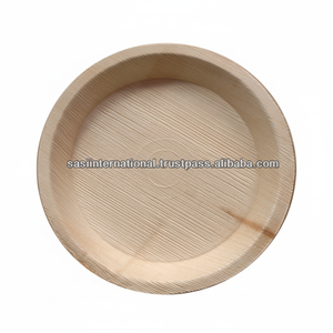 Palm leaf 25 cm Deep Round Plate - Product Image 1