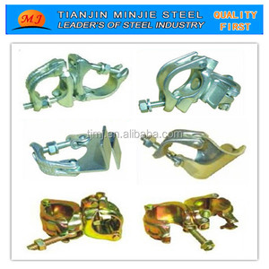 Chất lượng cao mạ kẽm xoay <span class=keywords><strong>Coupler</strong></span> đôi cố định ốc vít giả mạo giàn giáo kẹp couplers - Product Image 5
