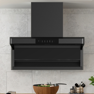 Estrattore d'Aria Elettrico a Parete a Forma di L in Acciaio Inox Nero, Grande Potenza di Aspirazione, Classe Energetica 18-20m/<span class=keywords><strong>min</strong></span>, per Casa - Product Image 6