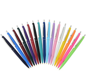 Stylo publicitaire personnalisé avec logo, action rétractable, finition chromée, corps en plastique, impression sérigraphique, vente en gros - Product Image 6