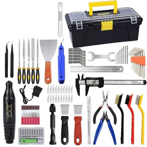 Kit di Strumenti per Stampante <span class=keywords><strong>3D</strong></span> da 135 Pezzi: Macchina per Pulizia Ugelli e Lucidatura, Strumento per Sbavatura per Stampanti <span class=keywords><strong>3D</strong></span> e Modellatori - Strumenti Base per Rimozione/Modellatura - Product Image 1