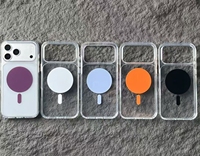 Coques de téléphone magnétiques électroplaquées transparentes deux-en-un de haute qualité BAILI Factory pour iPhone 17 PRO