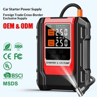 Démarreur d'urgence automobile, pompe à air, machine tout-en-un, fonctions d'éclairage et de charge, 12V essence/diesel, CE