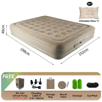 Matelas Gonflable Robuste à Gonflage Rapide avec Pompe Électrique Intégrée Rechargeable pour la Maison, le Camping, la Randonnée et les Voyages