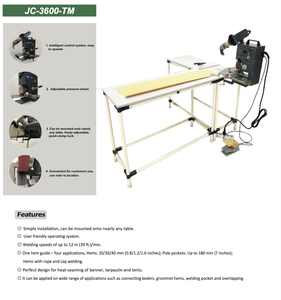 Tetto camion Flex banner stampa in PVC materiale grafico montaggio su tavolo saldatura giunzione pieghevole macchina per aggraffatura - Product Image 5