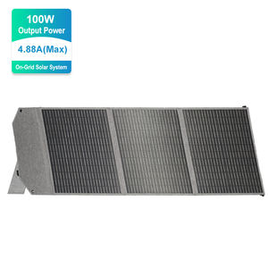 Panel Solar Plegable Negro de Alta Eficiencia SUKFLOW SP100W de 100W para Acampar al Aire Libre, Paneles Solares Fotovoltaicos - Product Image 2