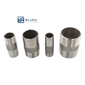 Manufacturer 304 316 Stainless Hose And Male Threaded Welding Nipple Ferrule Adapter Pipe Fittings