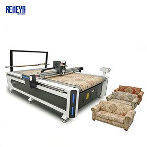 Machine de découpe numérique CNC REMEYA pour tissus et vêtements, outil à couteau rotatif, moteur à roulement, zone de travail 1600x2500mm - Product Image 1