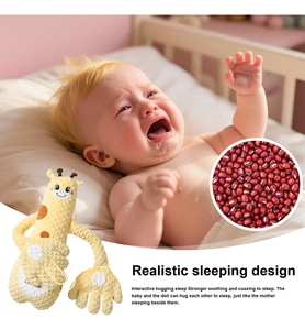 Jouets pour bébés nouveau-nés : Doudou électrique automatique en forme d'animal pour apaiser et favoriser le sommeil du bébé - Product Image 4