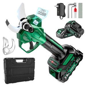 <span class=keywords><strong>Sécateur</strong></span> <span class=keywords><strong>électrique</strong></span> sans fil à moteur sans balais, capacité de coupe de 25 mm, pour <span class=keywords><strong>vigne</strong></span> et pommier, avec 2 batteries - Product Image 1