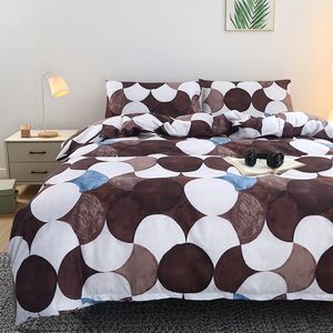 4 in 1 kraliçe kral Polyester yatak seti fabrika doğrudan mikrofiber nevresim bütçe esneklik yatak seti 4 adet - Product Image 3